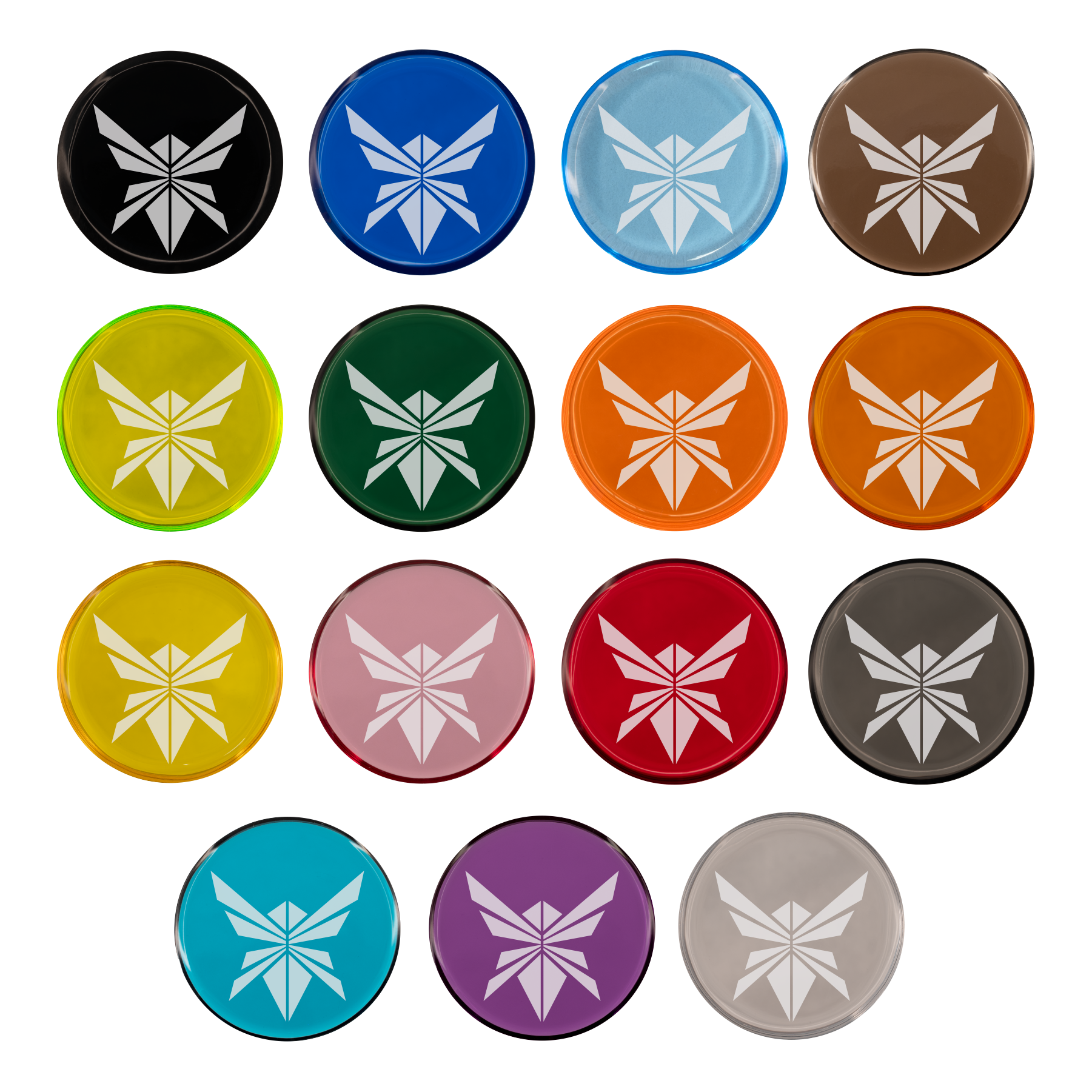 ACRYLIC Golf Ball Markers FireFly