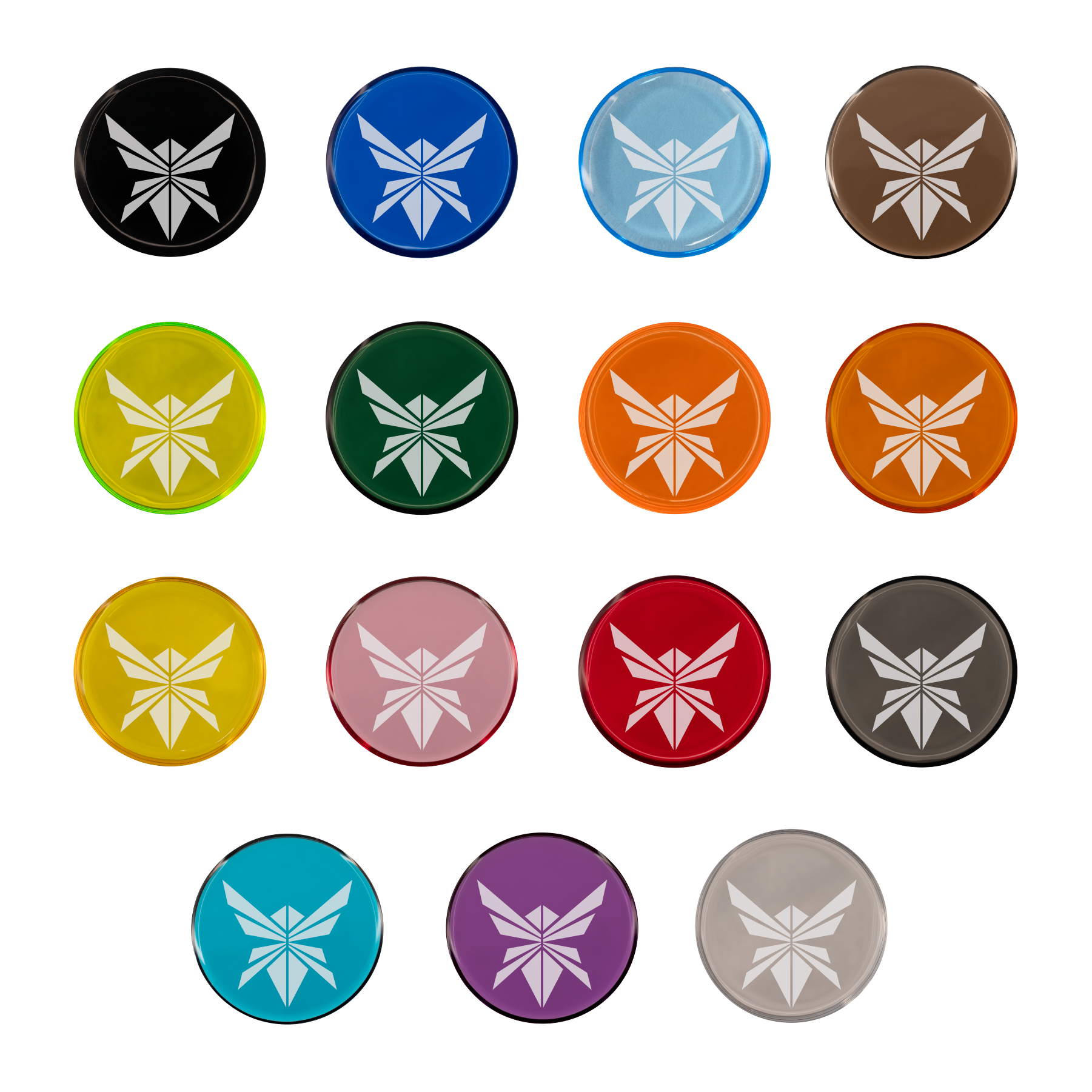 ACRYLIC Golf Ball Markers FireFly